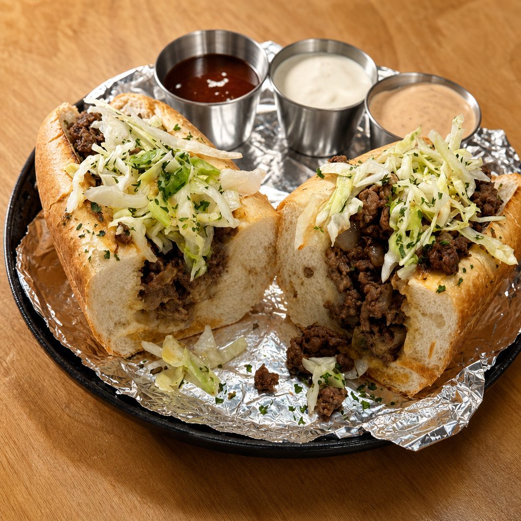 Hamburger Sub.