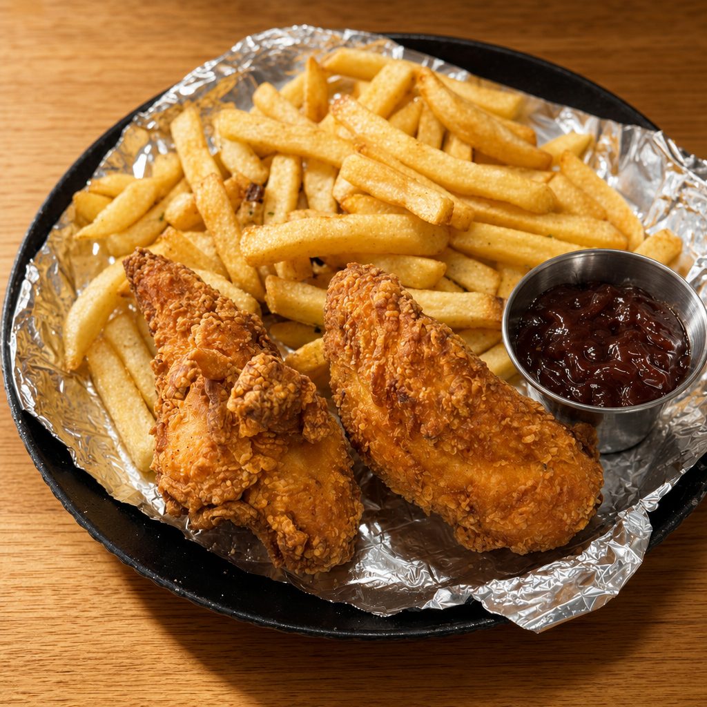 Kids Tenders And Fries.